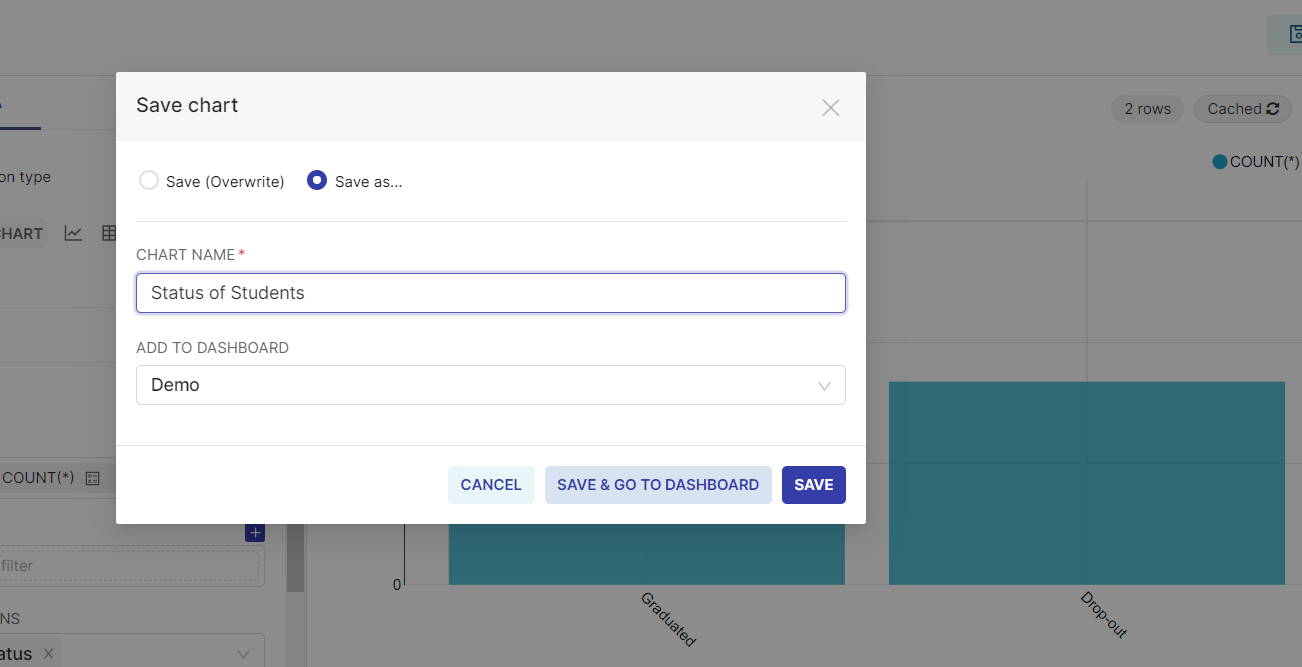 Creating a visualization - Bar Chart